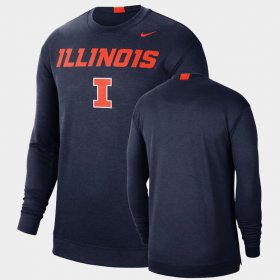 College Basketball University of Illinois Basketball Team Spotlight Longsleeve Men's Navy T-Shirt 921883-784 College Basketball University of Illinois Basketball Team Spotlight Longsleeve Men's Navy T-Shirt 921883-784