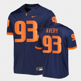 #93 Calvin Avery Untouchable Illinois Fighting Illini Men's Navy Jersey 262307-540 #93 Calvin Avery Untouchable Illinois Fighting Illini Men's Navy Jersey 262307-540