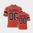 #00 Custom Fighting Illini NIL Pick-A-Player Men's Orange Jersey 511967-761