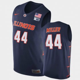 #44 Adam Miller 2021 Big Ten Tournament Champions University of Illinois Replica Mens Navy Jersey 554276-310