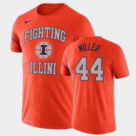 #44 Adam Miller Legend Illinois Performance Men's Orange T-Shirt 519548-208