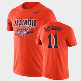 #11 Ayo Dosunmu Legend University of Illinois Basketball Men Orange T-Shirt 788799-989