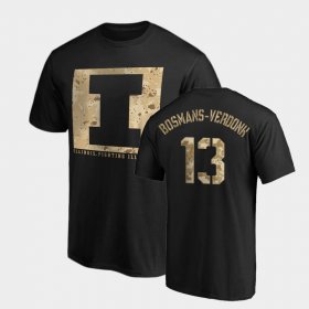 #13 Benjamin Bosmans-Verdonk OHT Eagle Illinois Fighting Illini Men's Black Camo T-Shirt 892097-236