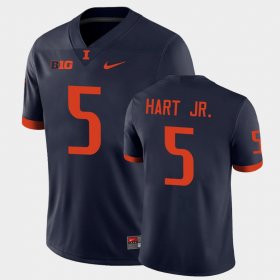 #5 Calvin Hart Jr. College Football Illinois Fighting Illini Men Navy Jersey 395479-808