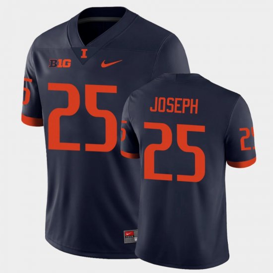 #25 Kerby Joseph College Football Fighting Illini Men Navy Jersey 573172-839