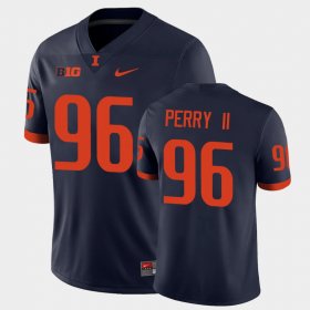 #96 Roderick Perry II College Football Fighting Illini Men Navy Jersey 243988-152