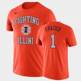 #1 Trent Frazier Legend Illinois Fighting Illini Performance Men Orange T-Shirt 256779-624