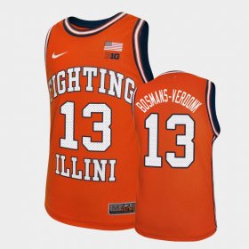 #13 Benjamin Bosmans-Verdonk College Basketball Illinois Fighting Illini Replica Youth Orange Jersey 543280-598