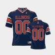 #00 Custom University of Illinois NIL Pick-A-Player Youth Navy Jersey 123578-905